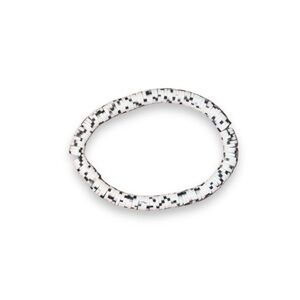 3 FOR $20 HANDCRAFTED White & Black Speckled Clay Beaded Bracelet